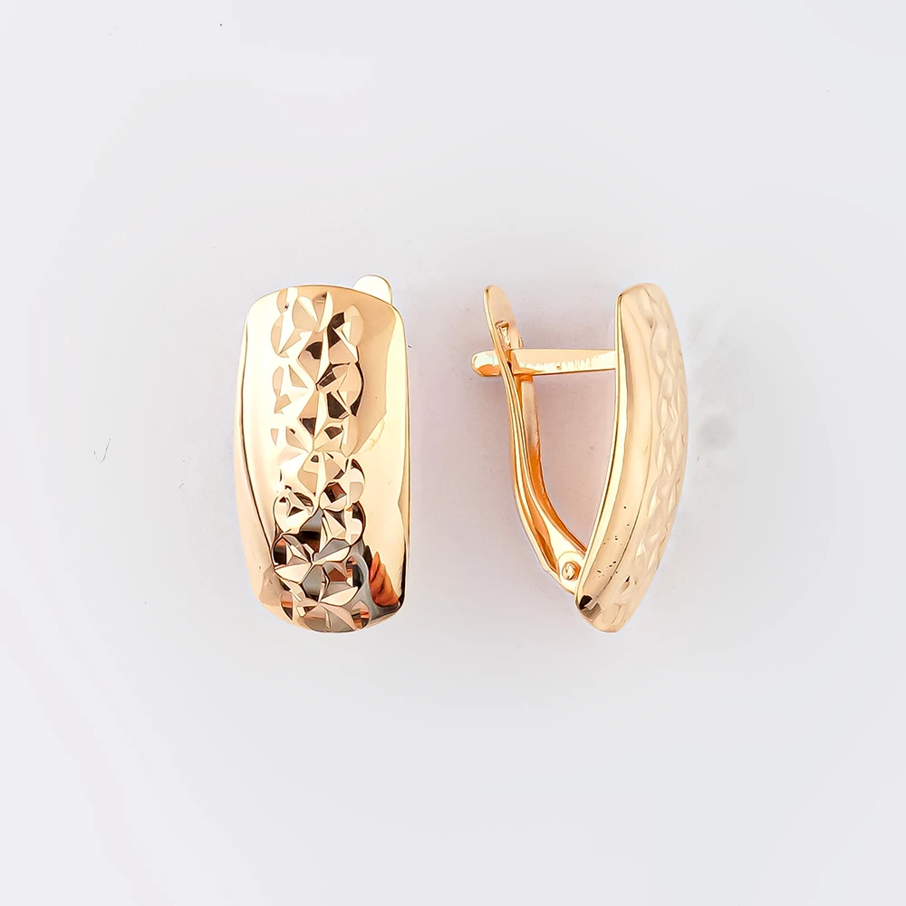 Серьги из красного золота 585 пробы 1