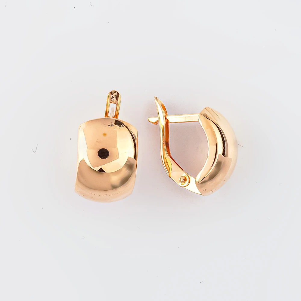 Серьги из красного золота 585 пробы 1