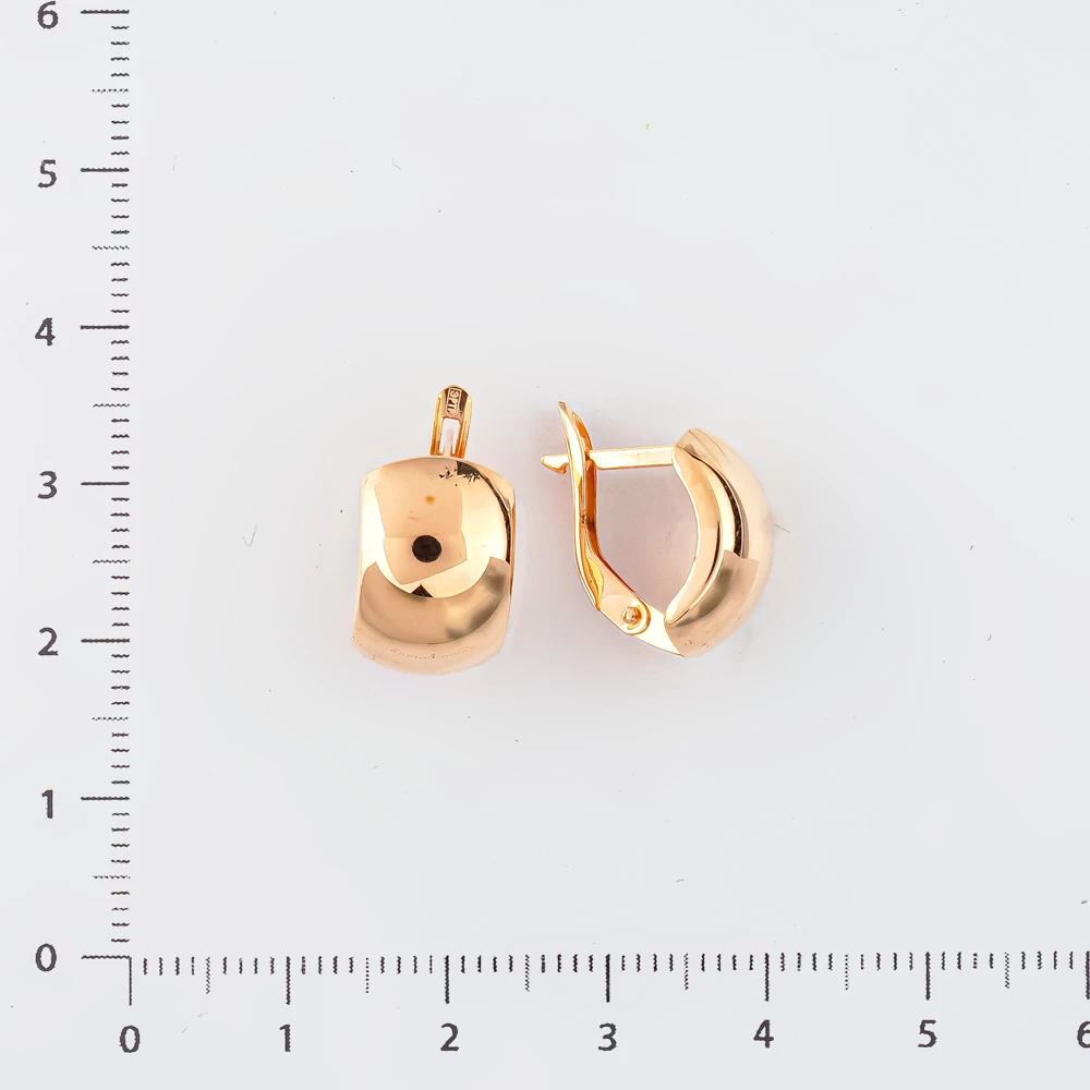 Серьги из красного золота 585 пробы 2