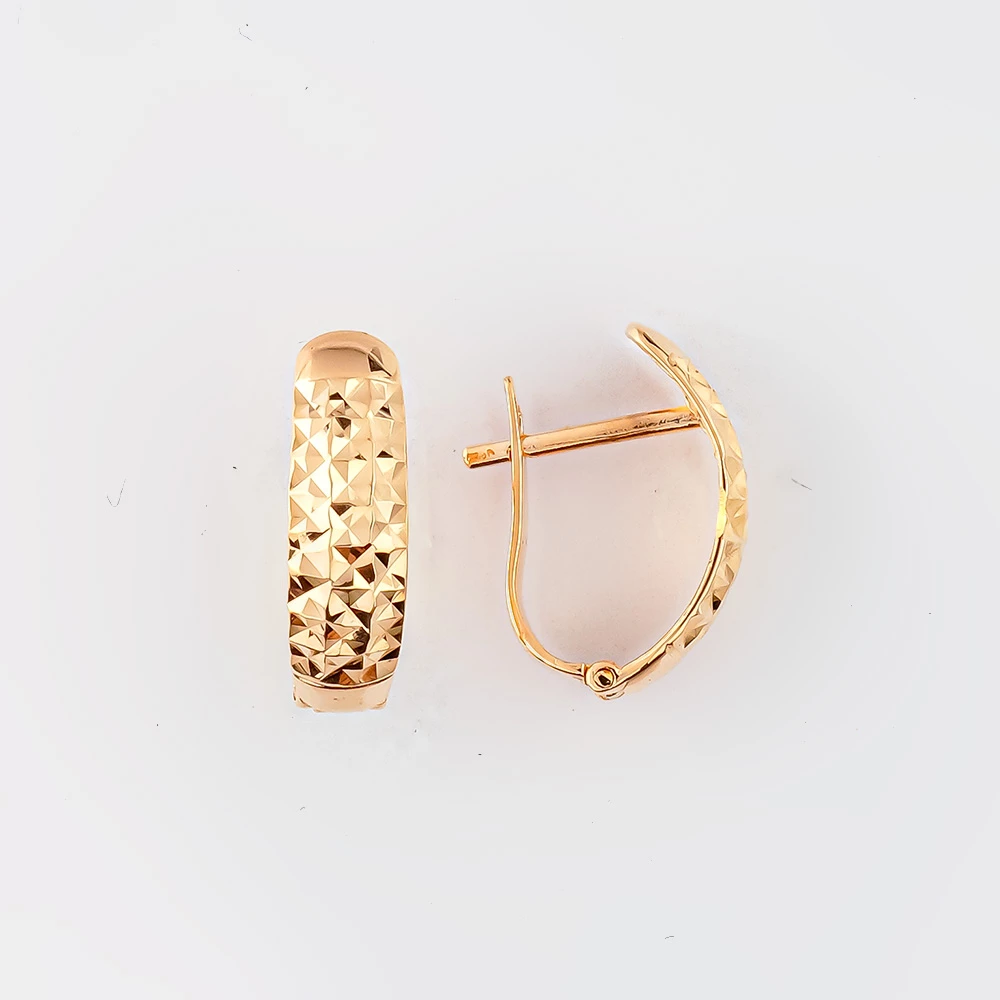 Серьги из красного золота 585 пробы 1