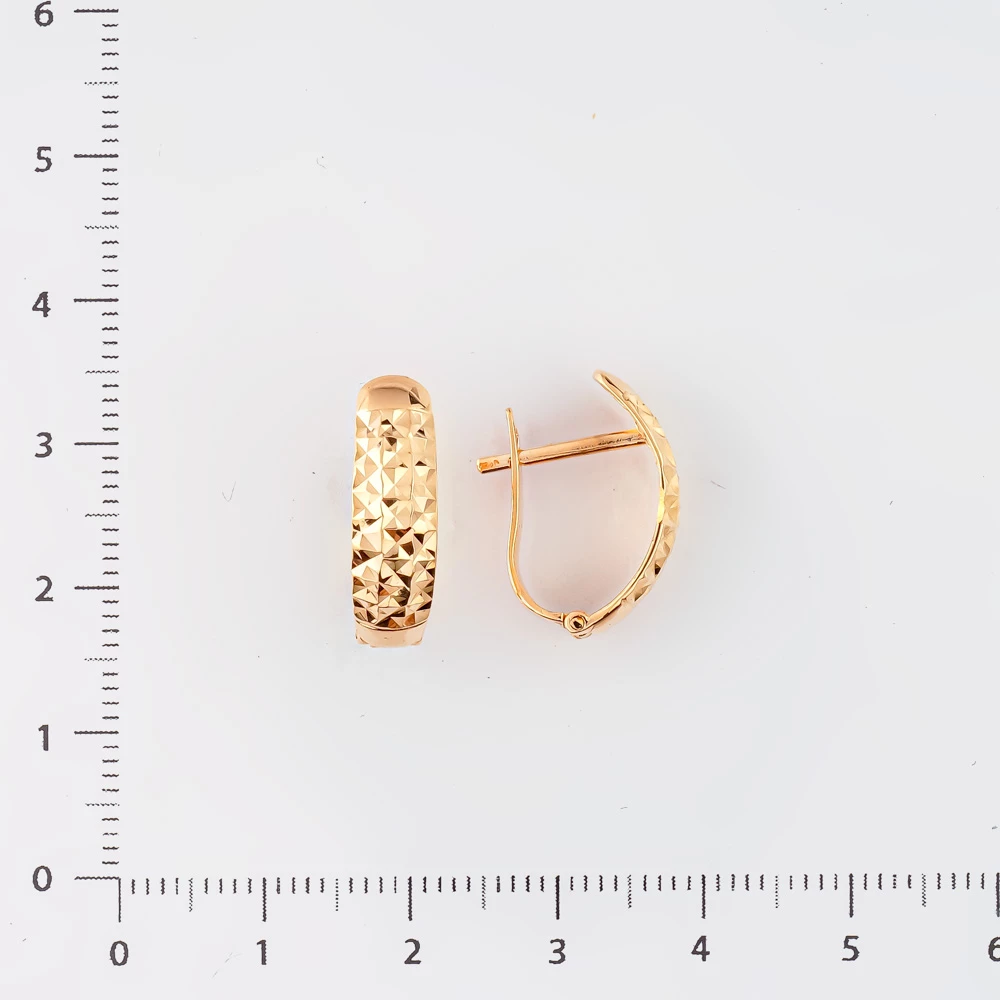 Серьги из красного золота 585 пробы 2