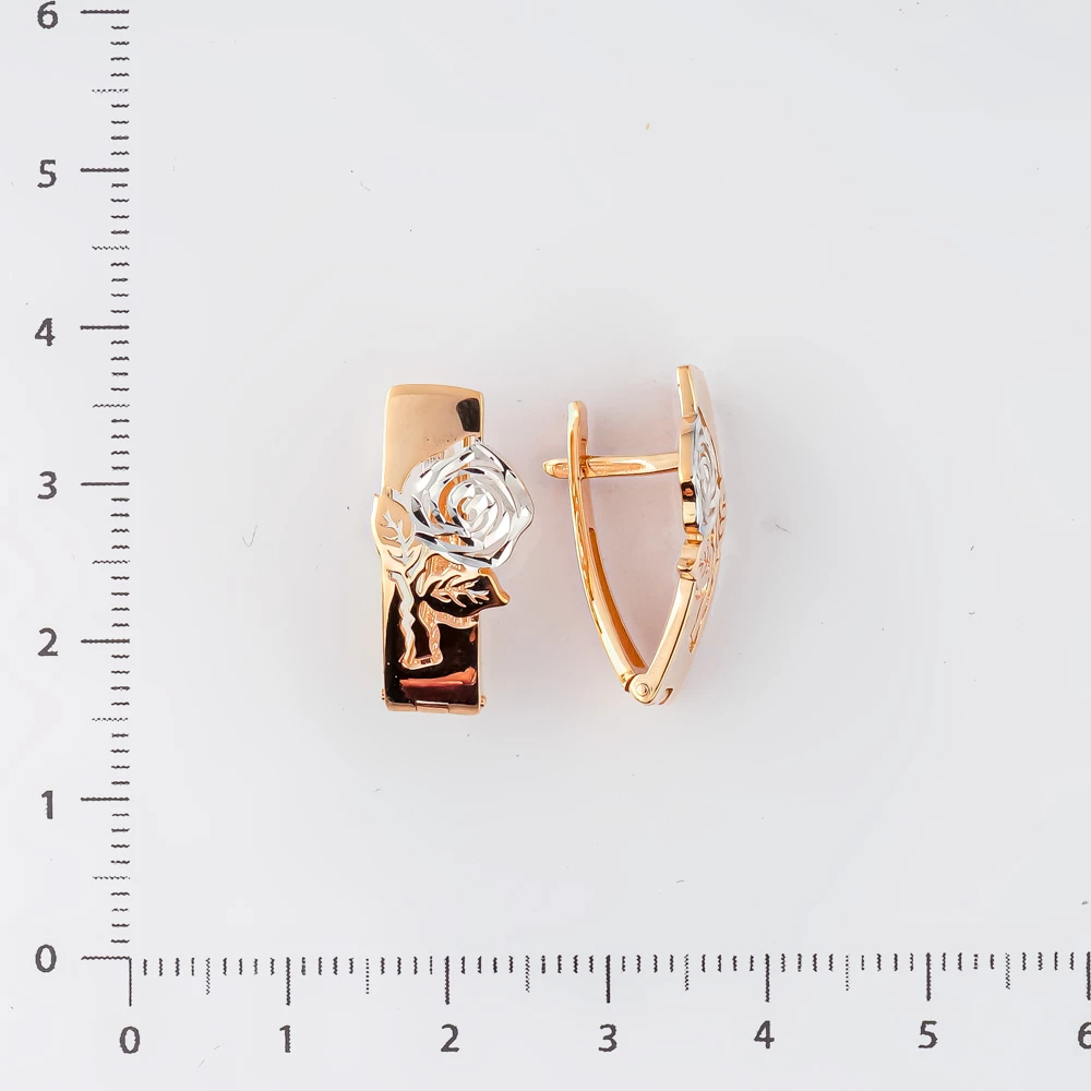 Серьги из красного золота 585 пробы 2
