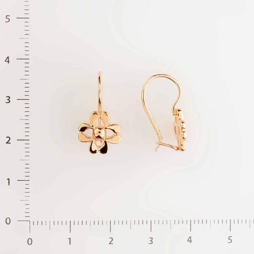 Серьги из красного золота 583 пробы 2