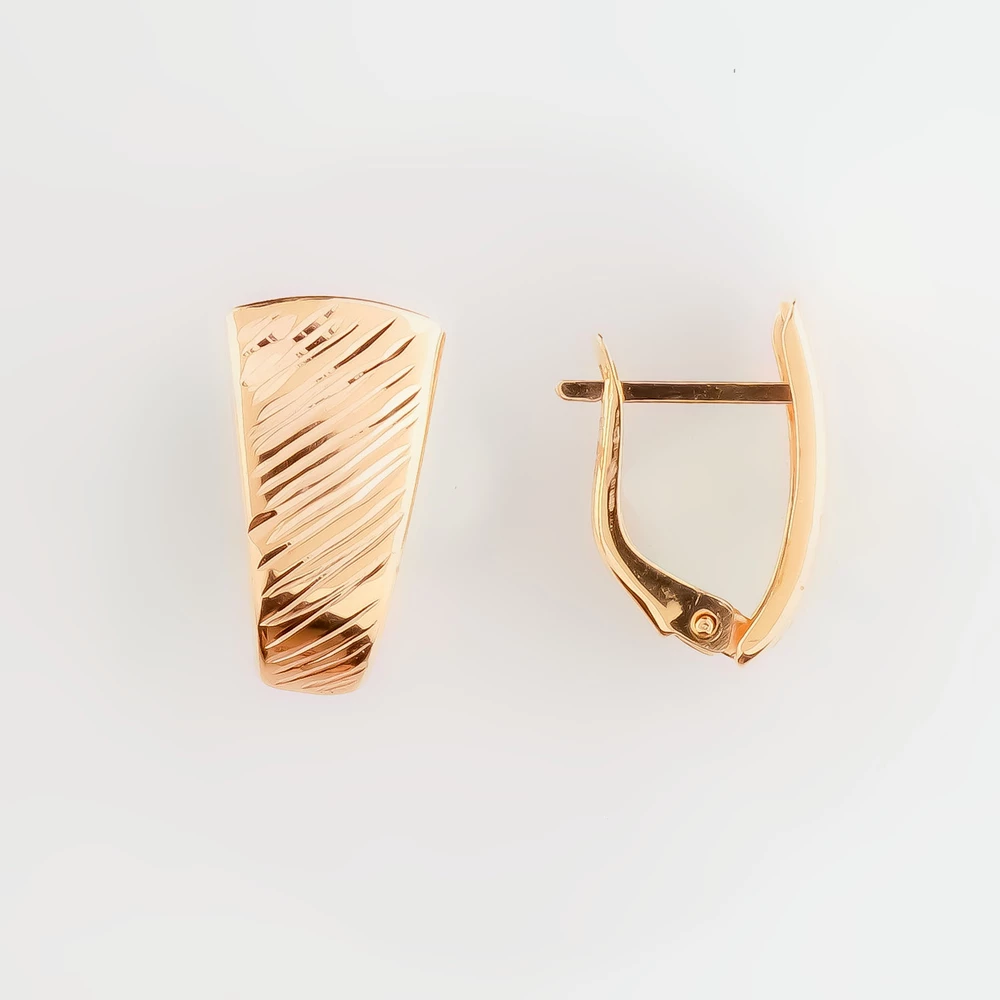 Серьги из красного золота 585 пробы 1