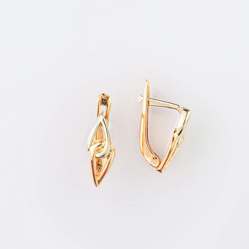 Серьги из красного золота 585 пробы 1