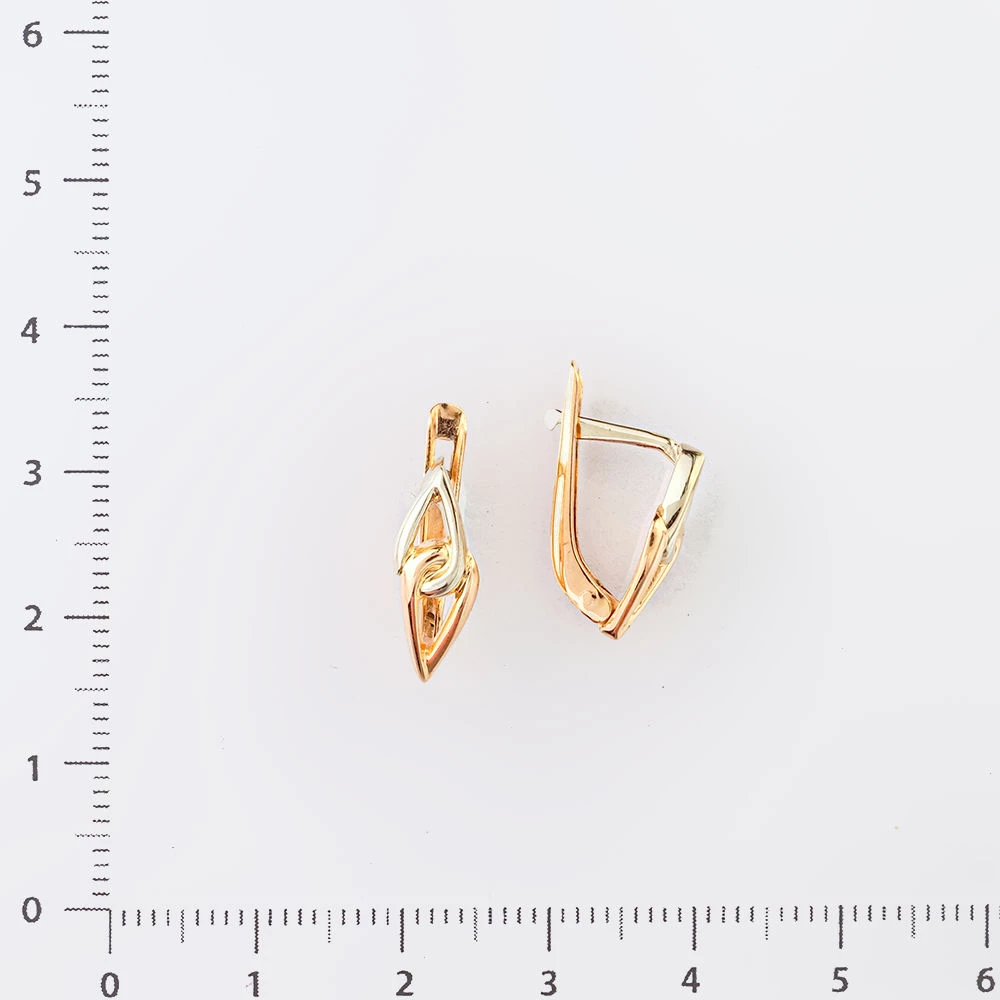 Серьги из красного золота 585 пробы 2