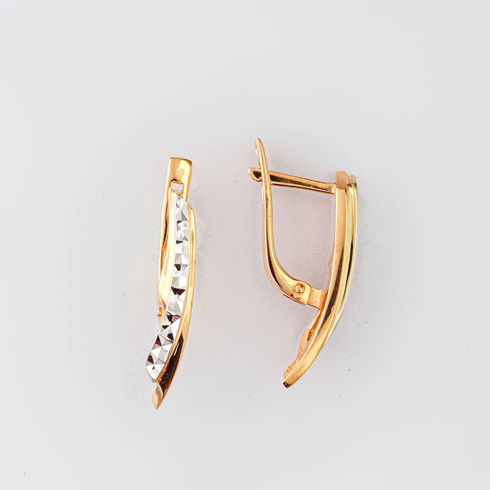 Серьги из красного золота 585 пробы 1