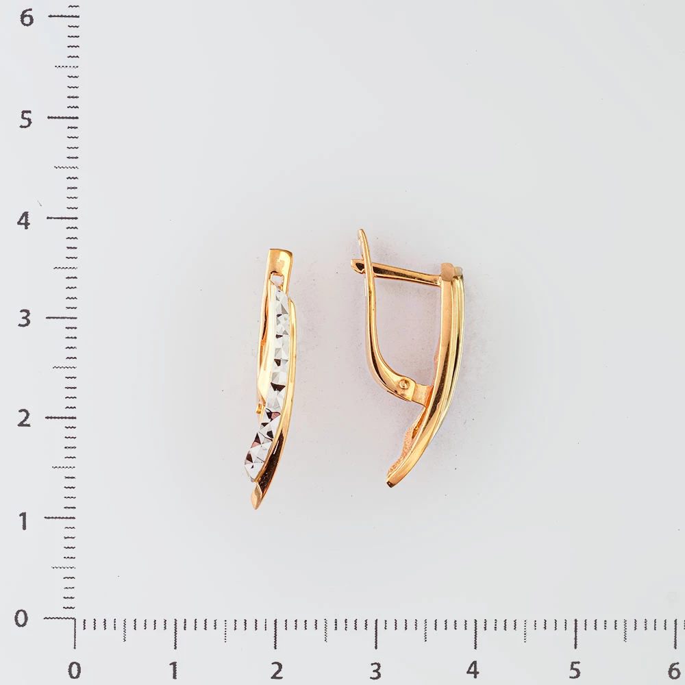 Серьги из красного золота 585 пробы 2
