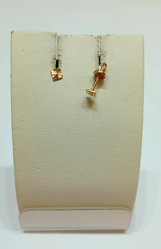 Серьги из красного золота 585 пробы 1