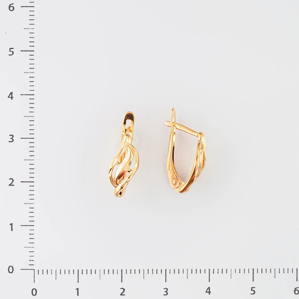 Серьги из красного золота 585 пробы 2