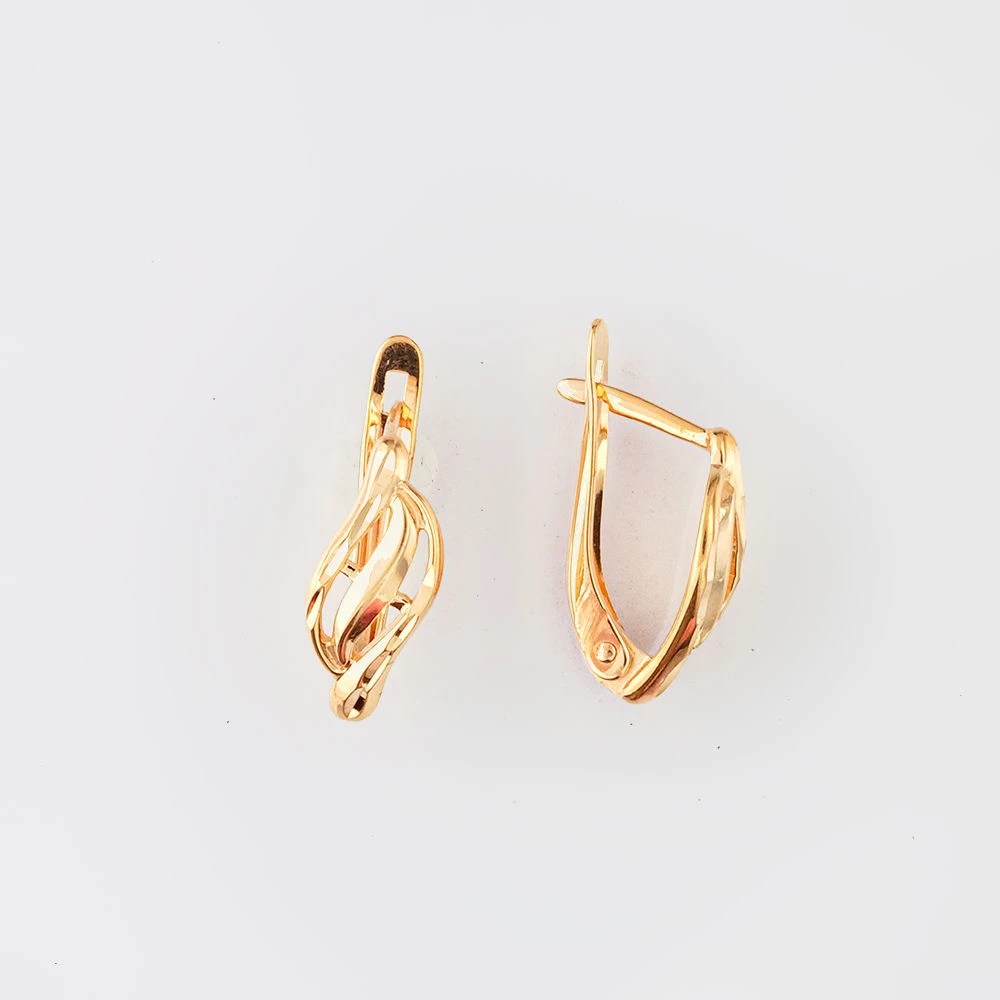 Серьги из красного золота 585 пробы 1