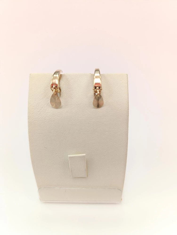 Серьги из красного золота 585 пробы 1