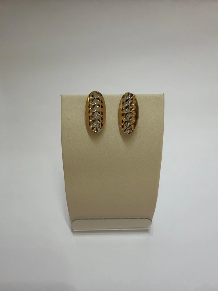 Серьги из красного золота 585 пробы 1