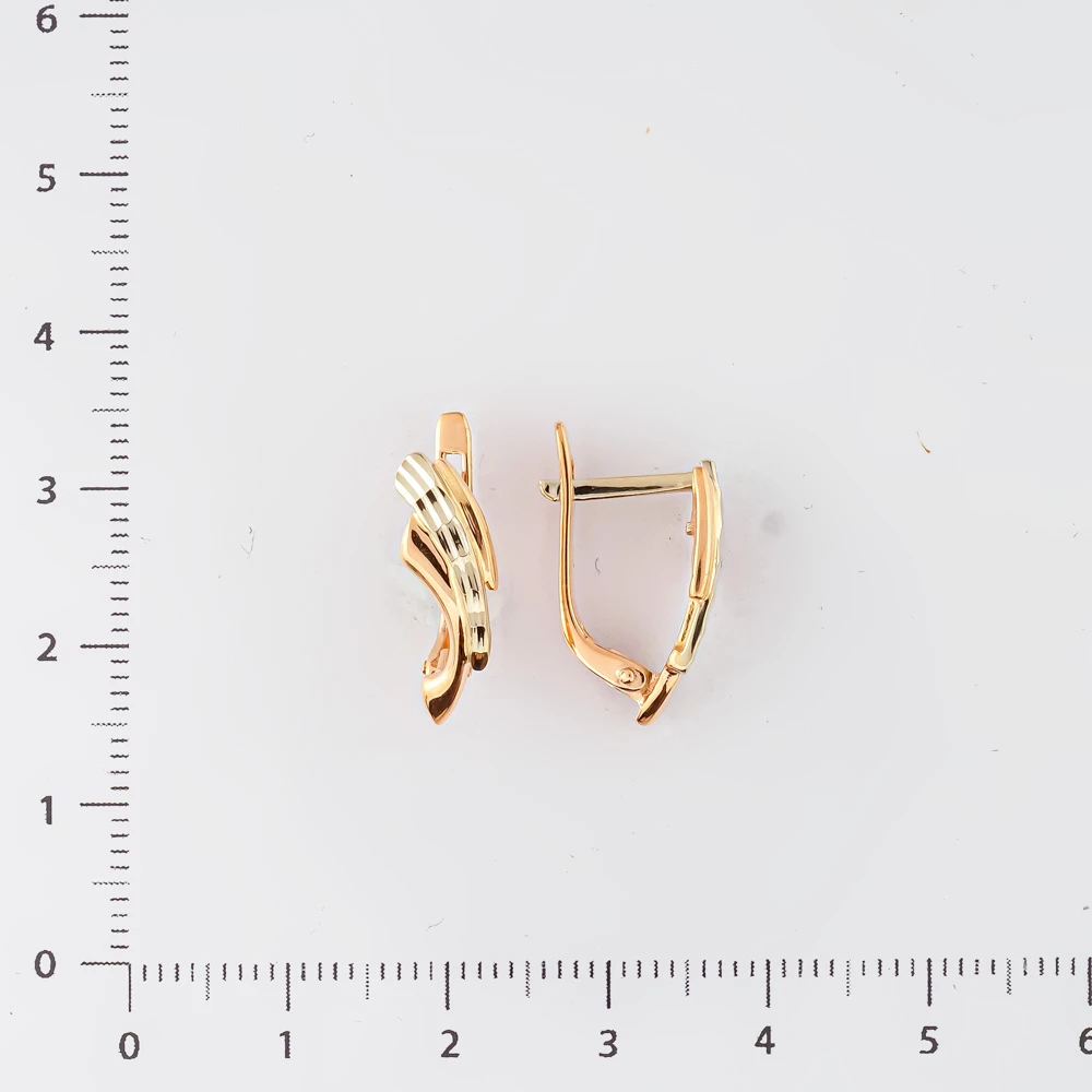Серьги из белого золота 585 пробы 2