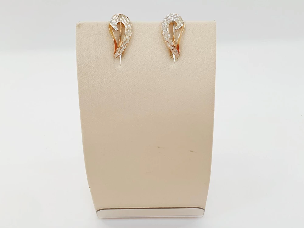 Серьги из красного золота 585 пробы 1