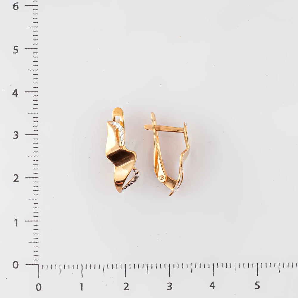 Серьги из красного золота 585 пробы 2