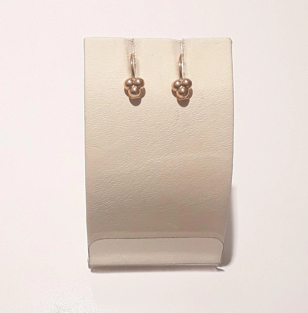 Серьги из красного золота 585 пробы 1
