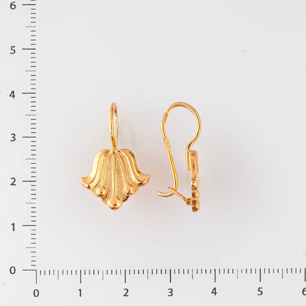 Серьги из красного золота 583 пробы 2
