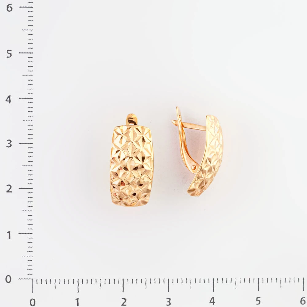 Серьги из красного золота 585 пробы 2