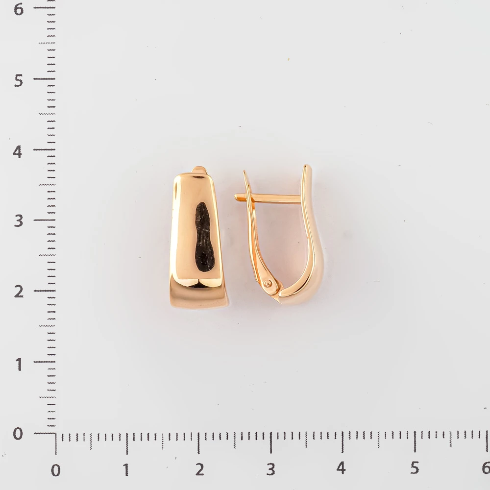 Серьги из красного золота 585 пробы 2
