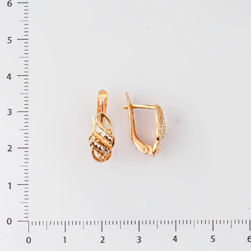 Серьги из красного золота 585 пробы 2