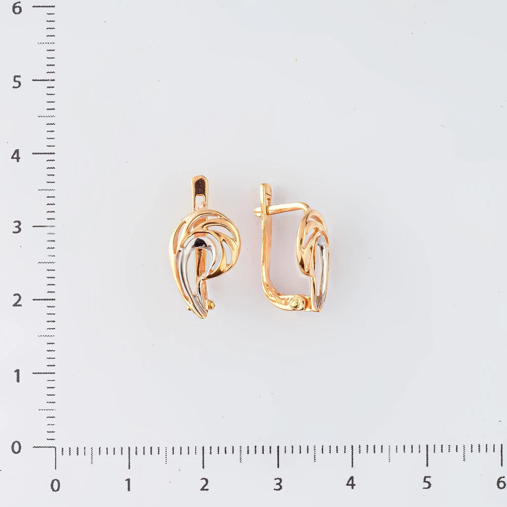 Серьги из красного золота 585 пробы 2