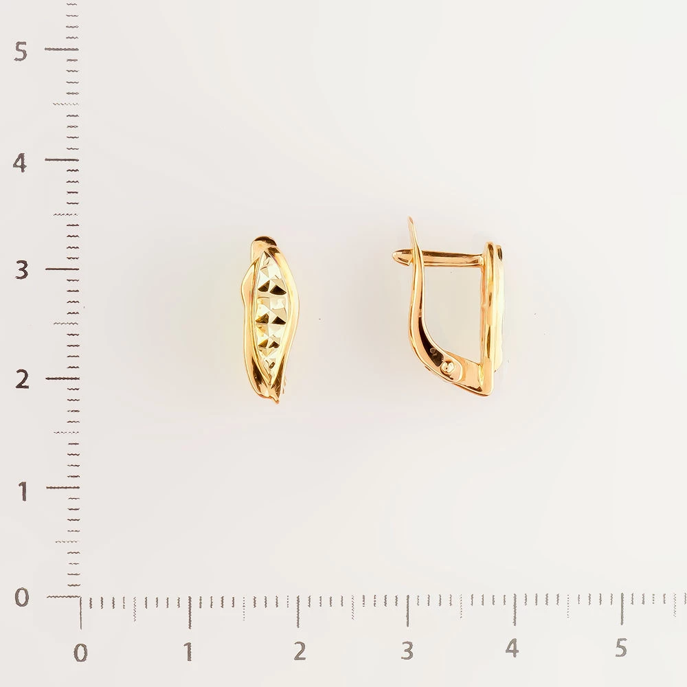Серьги из красного золота 585 пробы 2