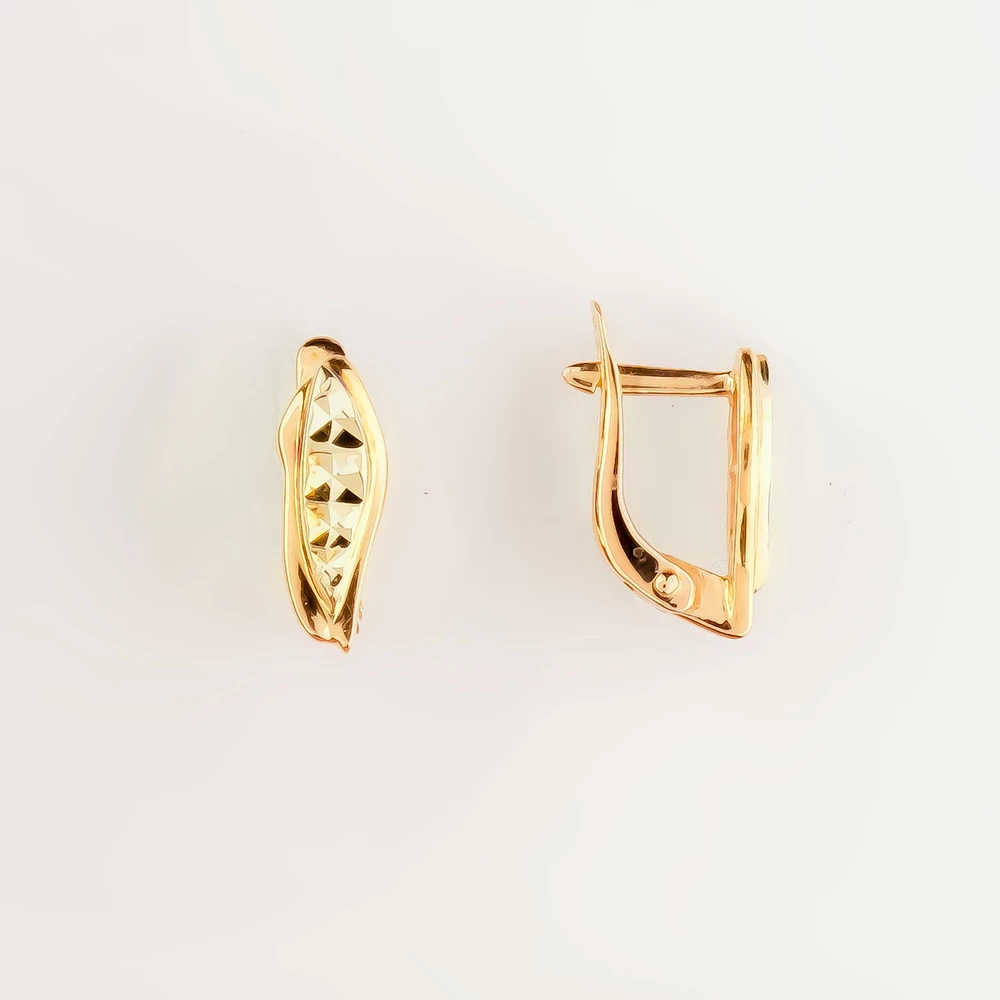 Серьги из красного золота 585 пробы 1