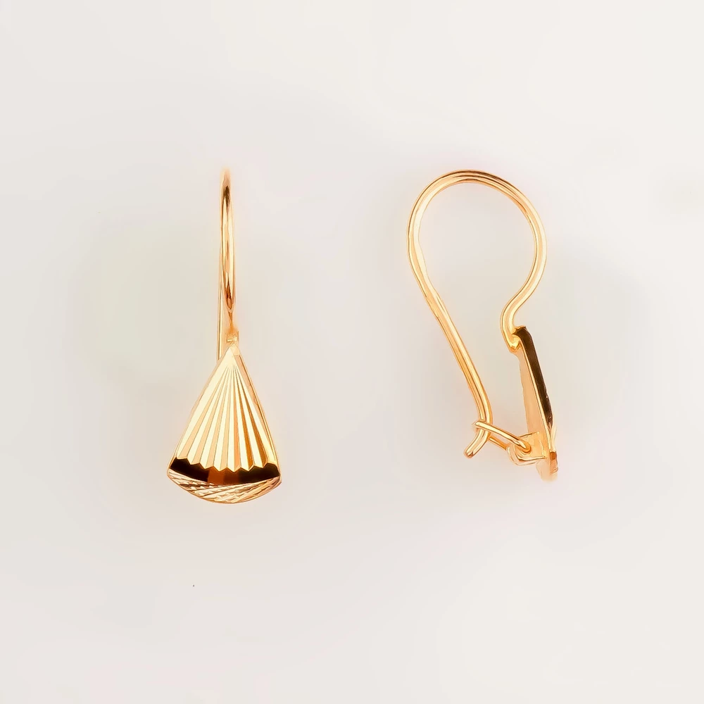 Серьги из красного золота 585 пробы 1