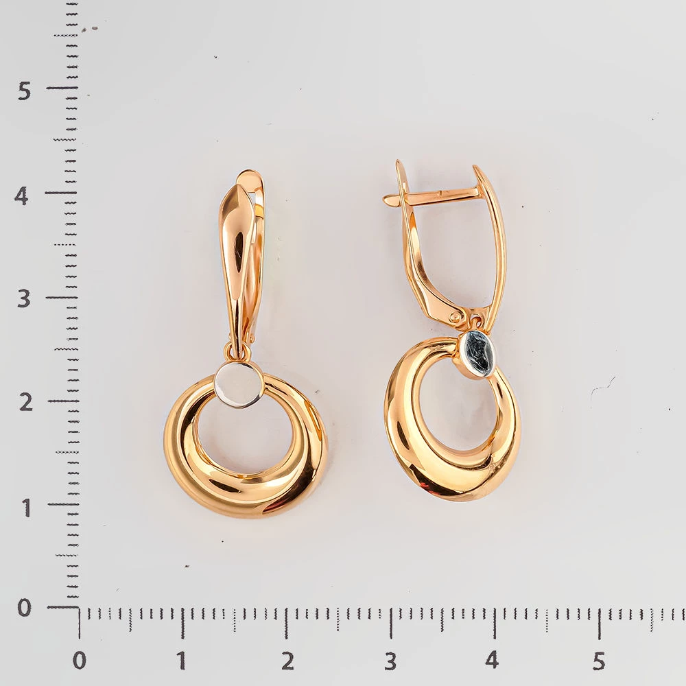 Серьги из красного золота 585 пробы 2