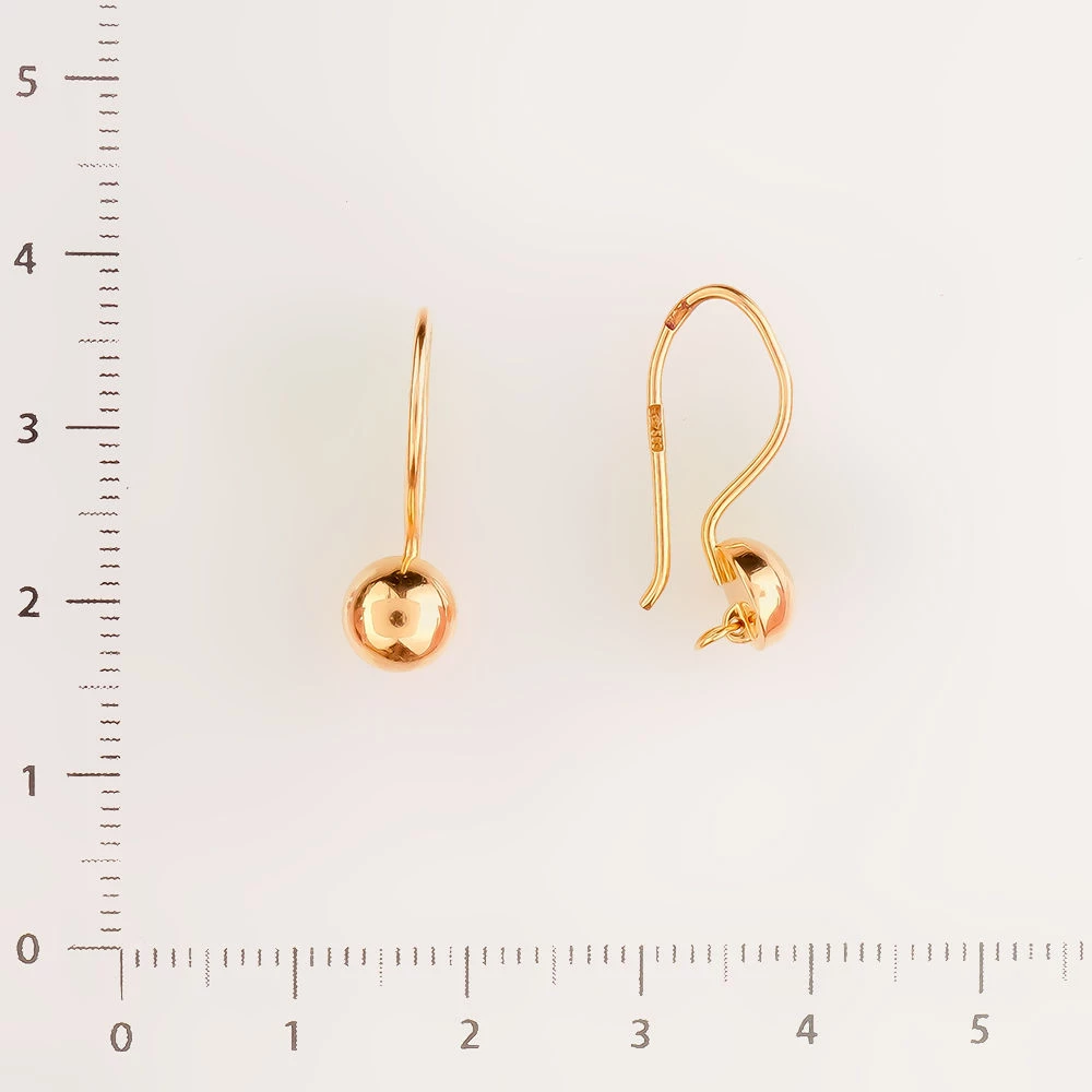 Серьги из красного золота 583 пробы 2