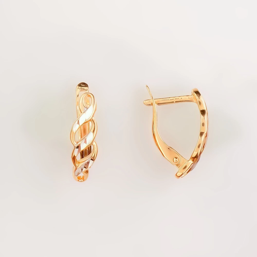 Серьги из красного золота 585 пробы 1