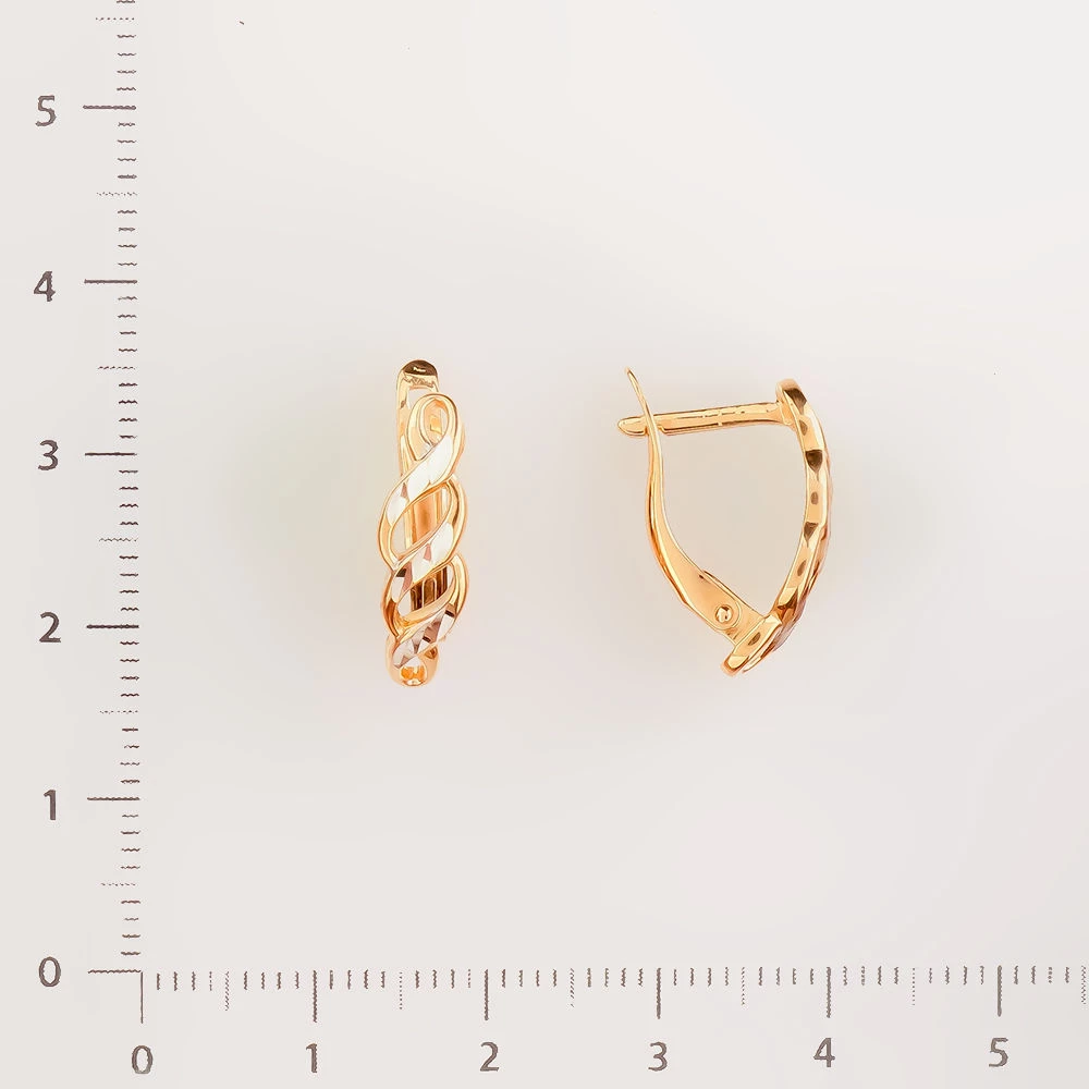Серьги из красного золота 585 пробы 2