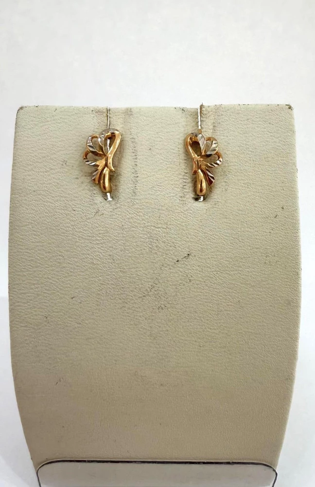 Серьги из красного золота 585 пробы 1
