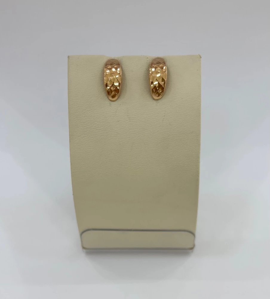 Серьги из красного золота 585 пробы 1