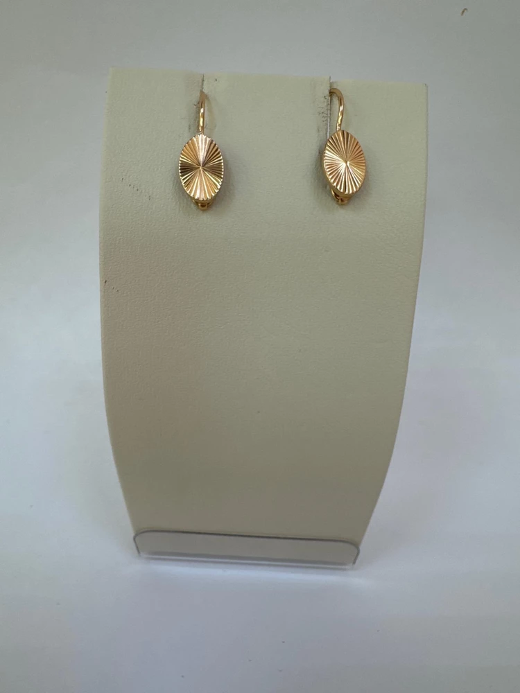 Серьги из красного золота 585 пробы 1