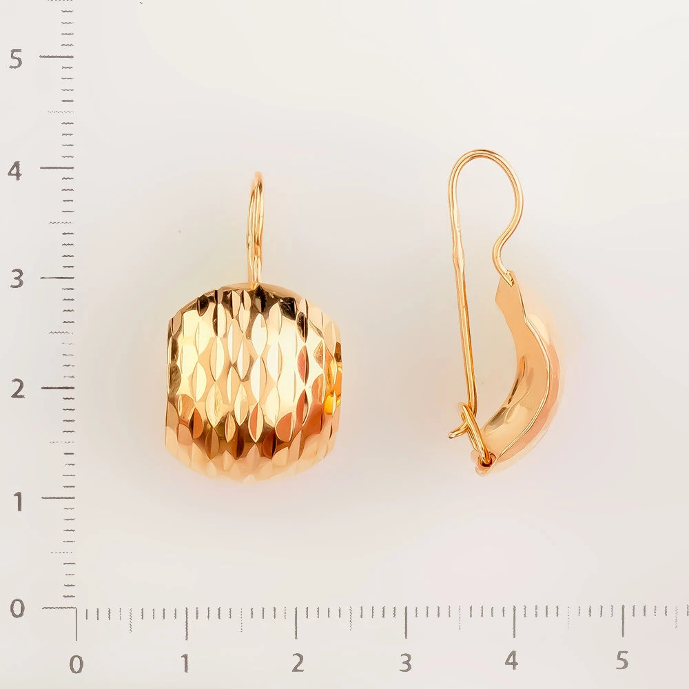 Серьги из красного золота 585 пробы 2