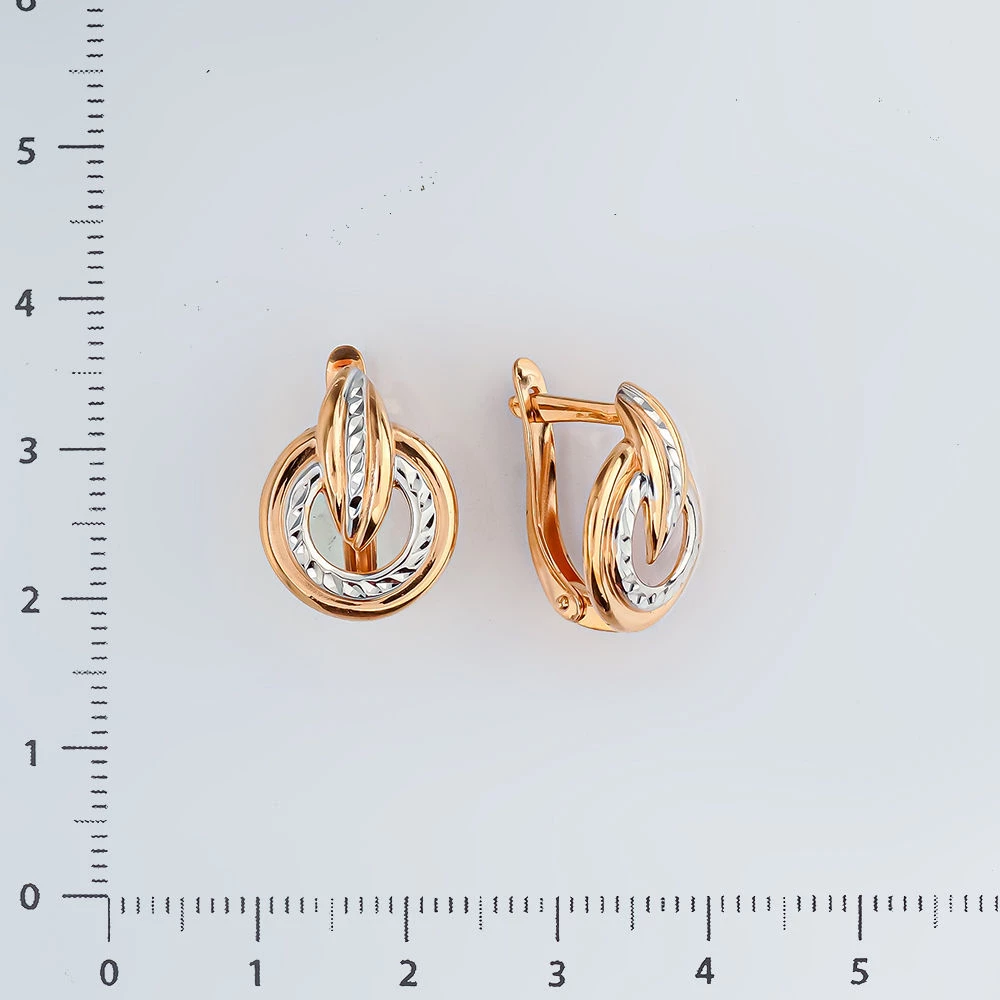 Серьги из красного золота 585 пробы 2