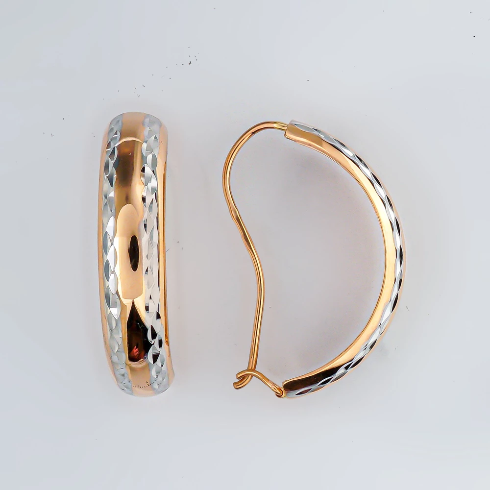 Серьги из красного золота 585 пробы 1