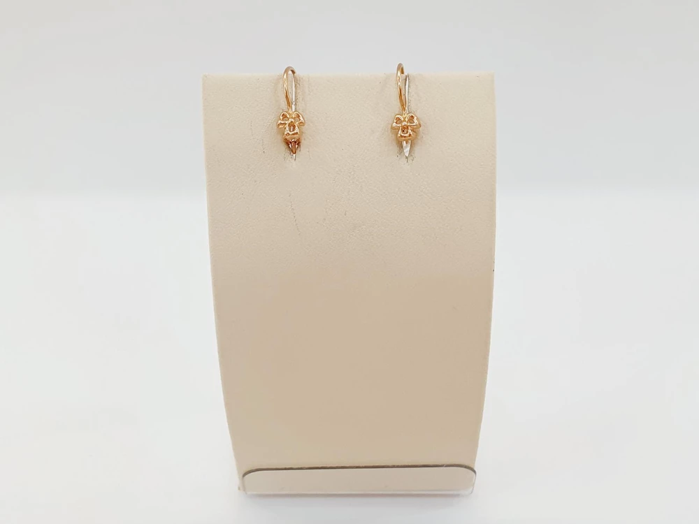 Серьги из красного золота 585 пробы 1