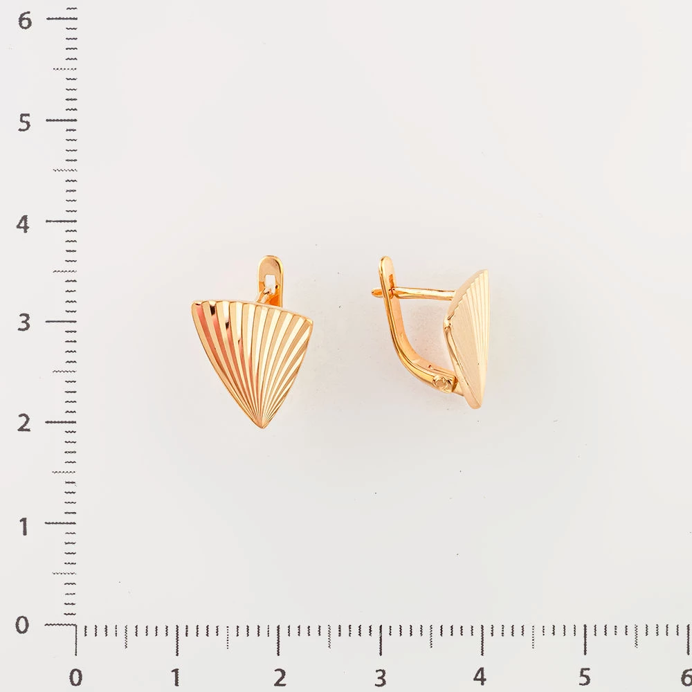 Серьги из красного золота 585 пробы 2