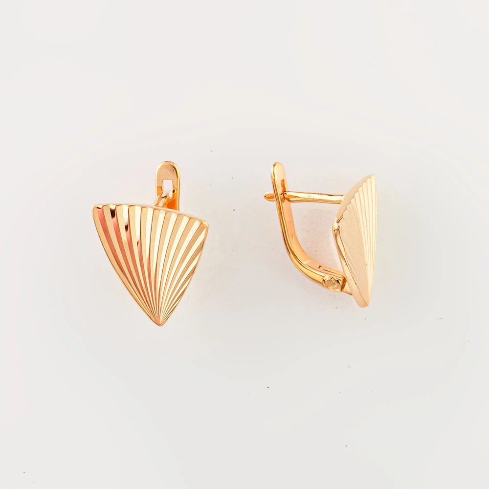 Серьги из красного золота 585 пробы 1