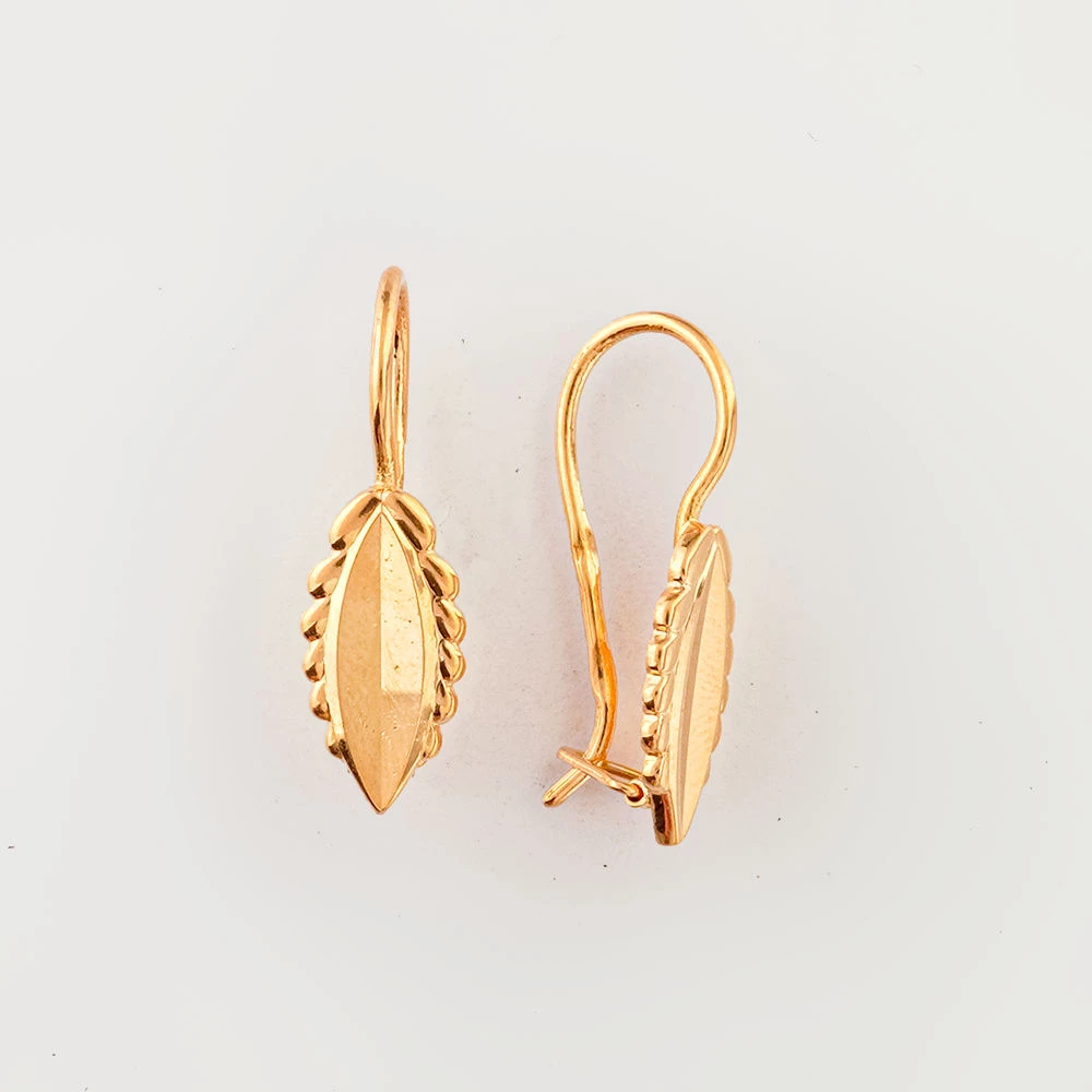 Серьги из красного золота 585 пробы 1