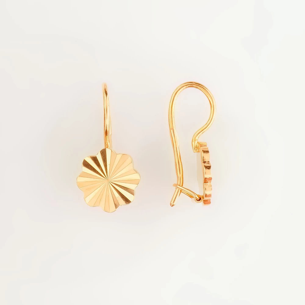 Серьги из красного золота 585 пробы 1