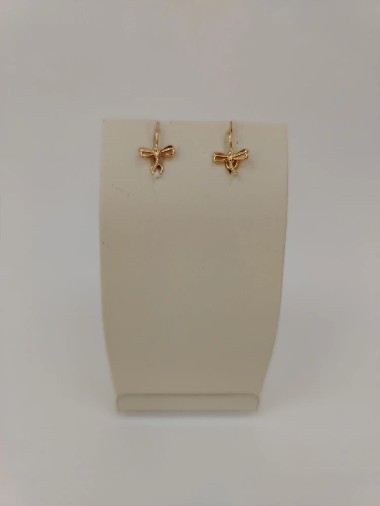 Серьги из красного золота 585 пробы 1
