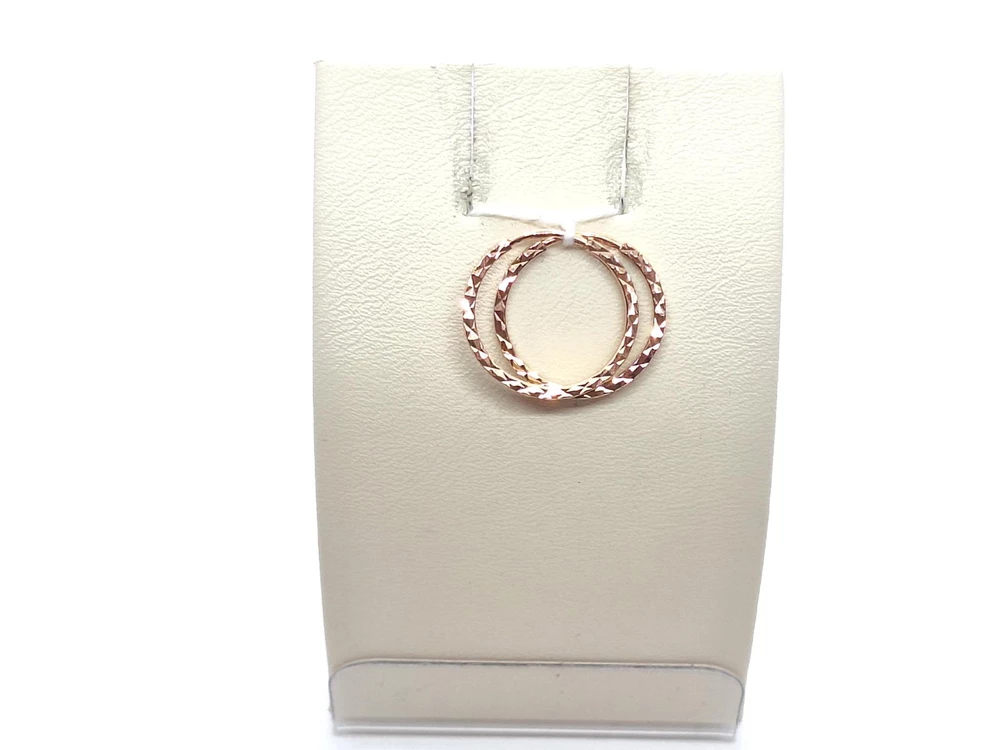 Серьги конго из красного золота 375 пробы 1