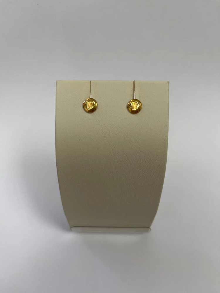 Серьги из красного золота 585 пробы 1
