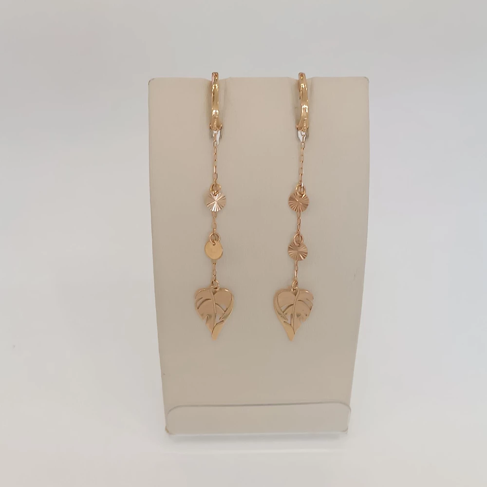 Серьги из красного золота 585 пробы 1