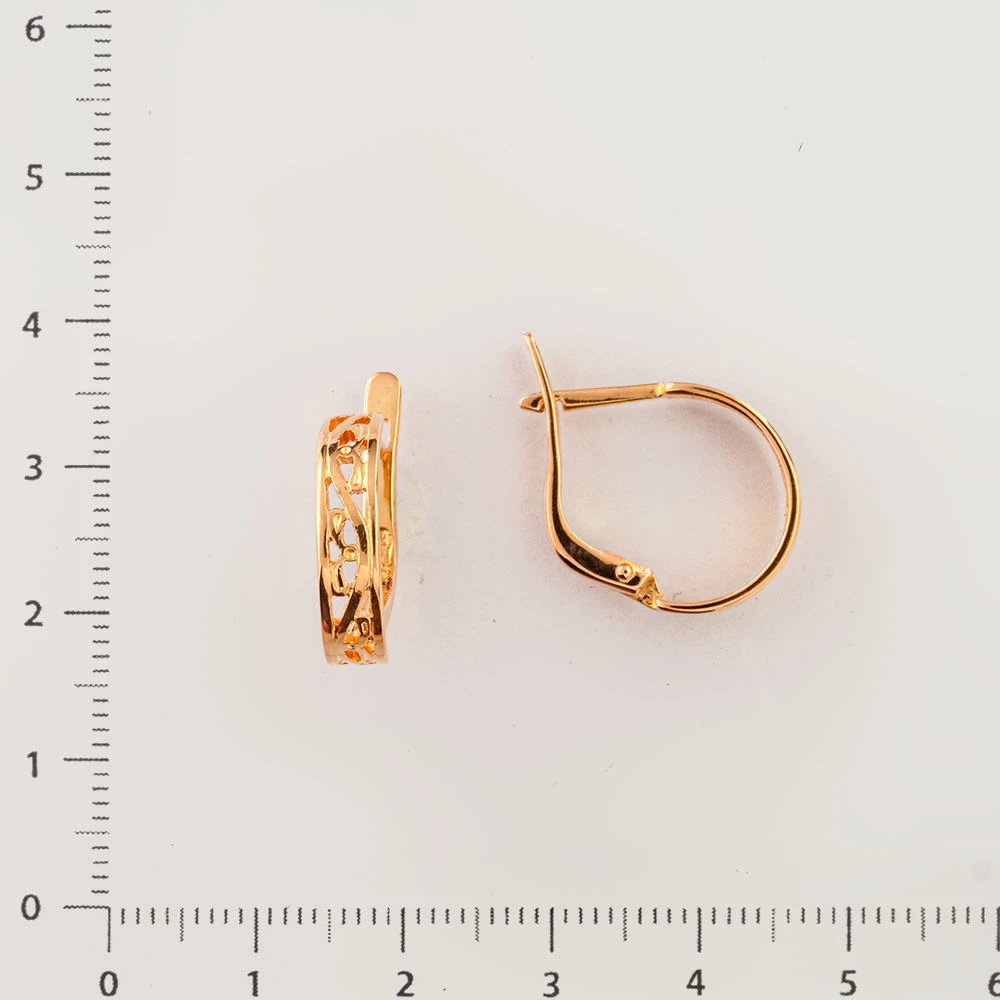 Серьги из красного золота 583 пробы 2
