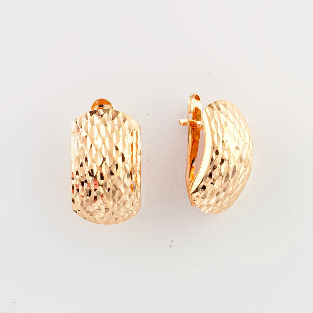 Серьги из красного золота 585 пробы 1